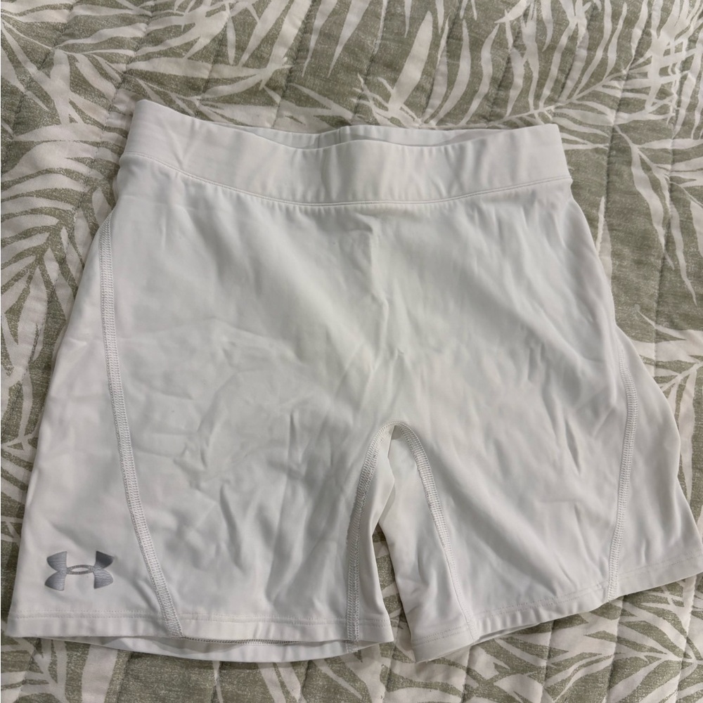 Under Armour Women's Athletic White biker Shorts